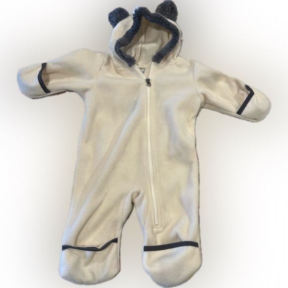Bear outfit outdoor fleece zip up for baby - Picture 1 of 12